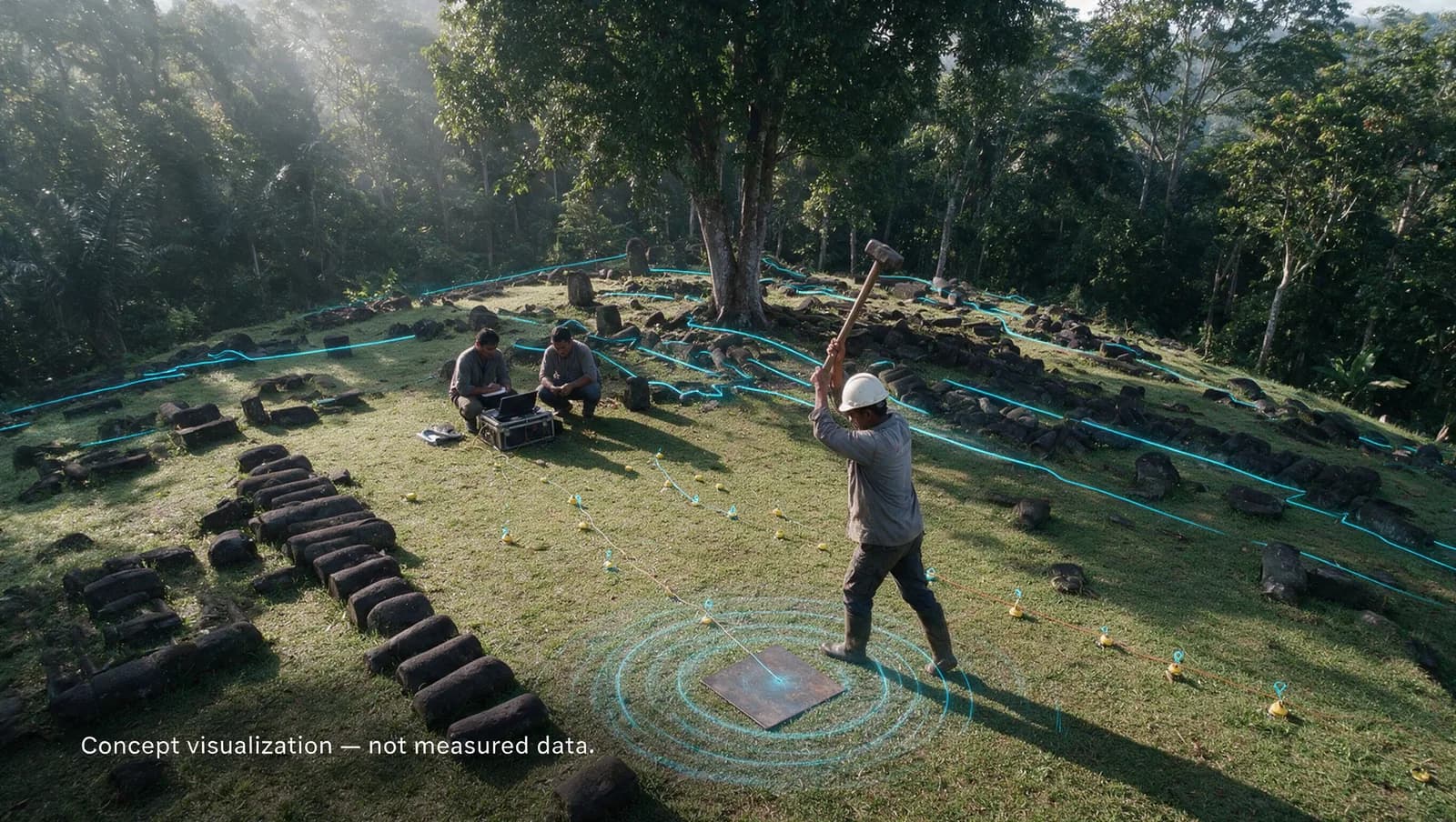 גרפיקה תיעודית על צילום רחפן